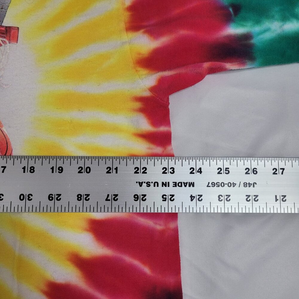 VTG 1992 Grateful Dead Lithuania Barcelona Basketball Tie-Dye Men's T-Shirt XL - Picture 8 of 11